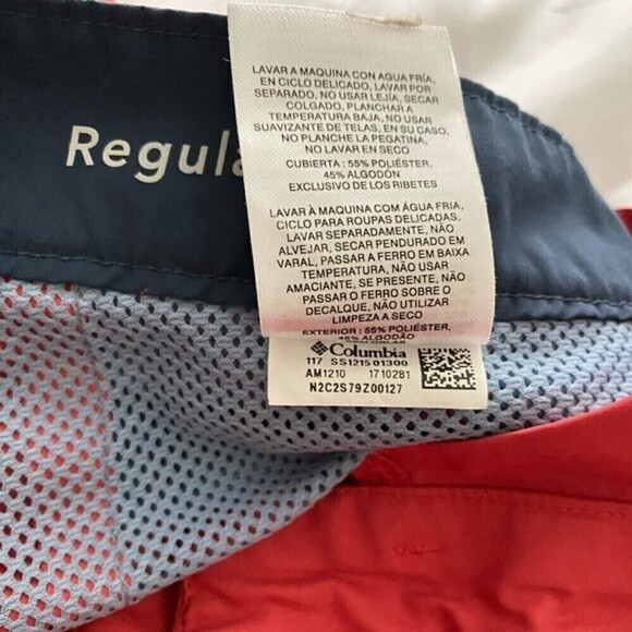 Columbia Men’s Swim Shorts Regular Fit Snap Button Velcro Closure Hybrib Trunks - Picture 6 of 10